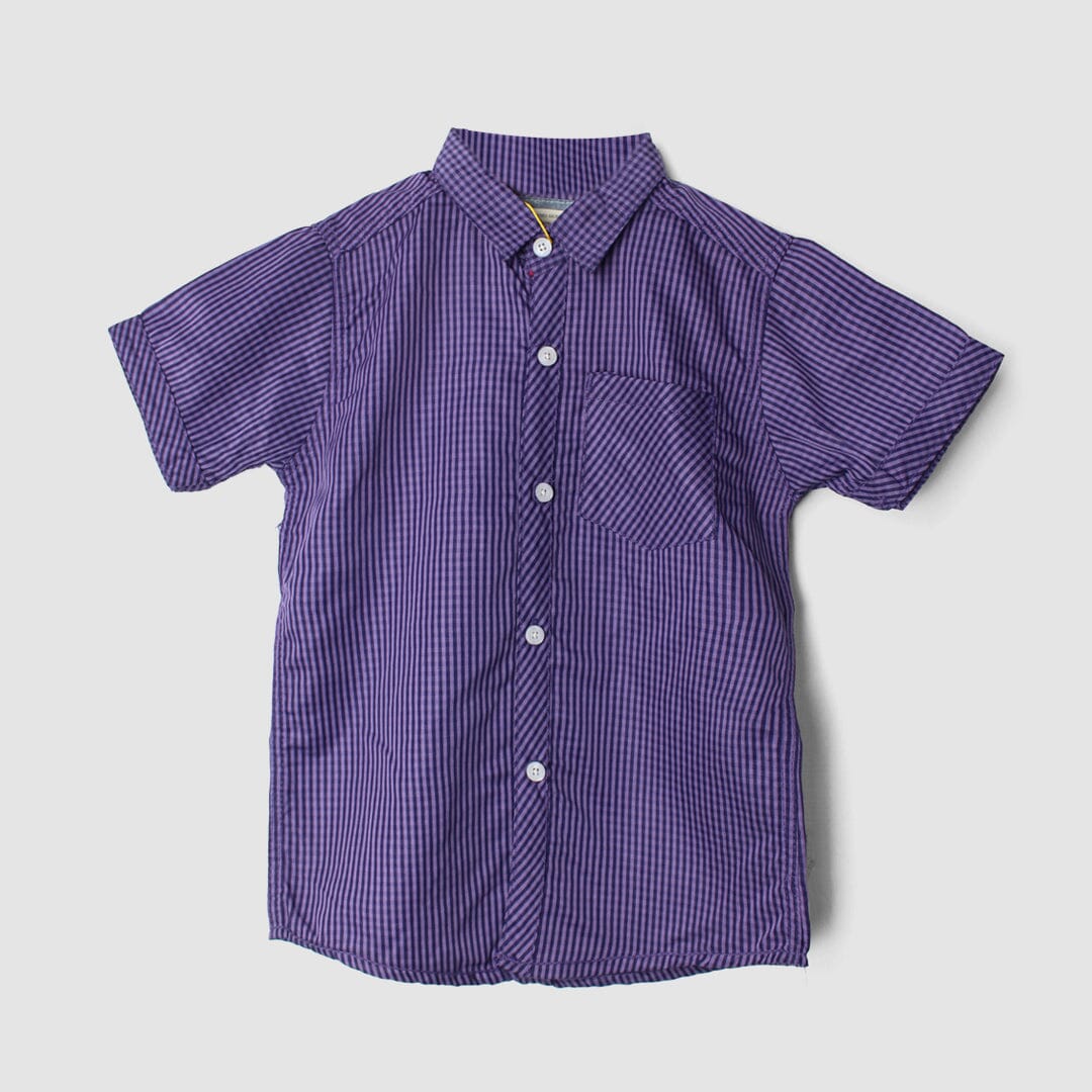 Fantastic Purple Themed Stylish Boys Casual Shirt Casual Shirt Iluvlittlepeople 9-12 Months Purple Summer