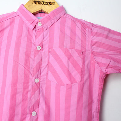 Delighted Pink Themed Stylish Boys Casual Shirt Casual Shirt Iluvlittlepeople 