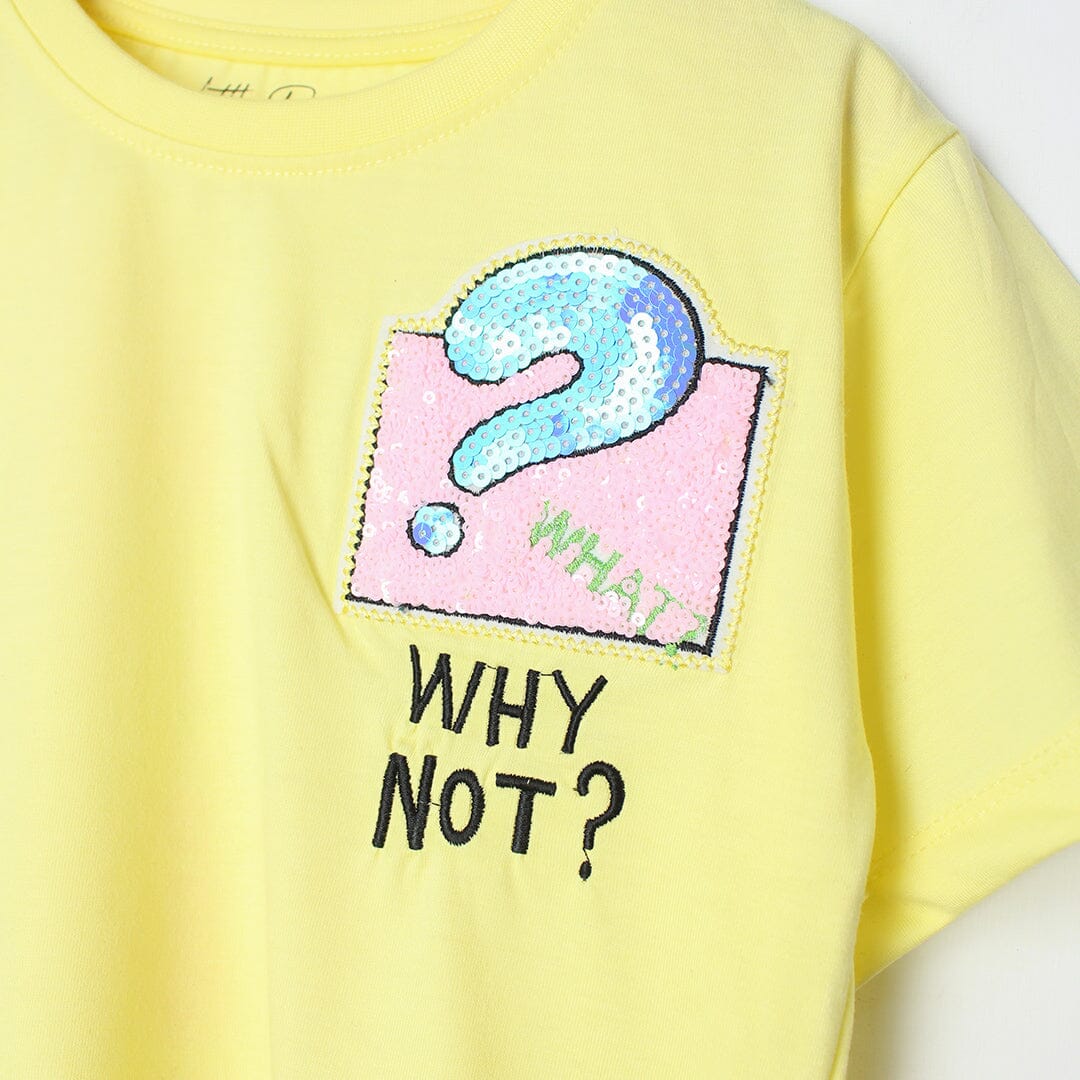 Stylish Yellow Themed Girls Drop Shoulder Shirt Drop Shoulder Iluvlittlepeople 