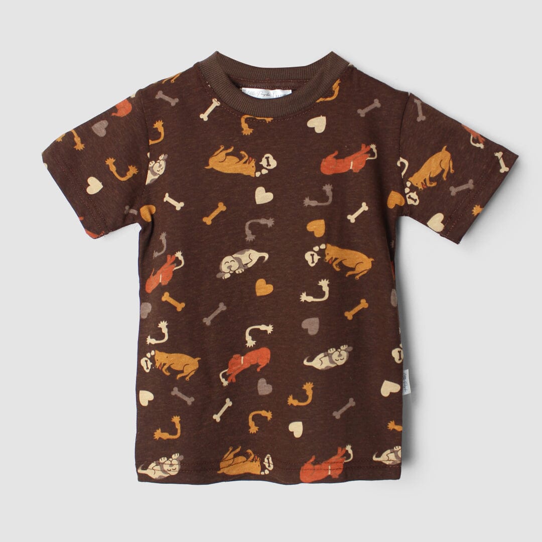 Fancy Brown Themed Boys T-Shirt T-Shirt Iluvlittlepeople 3-4 Years Brown Summer