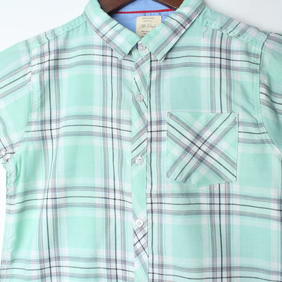 Admiring Aqua Themed Stylish Boys Casual Shirt Casual Shirt Iluvlittlepeople 