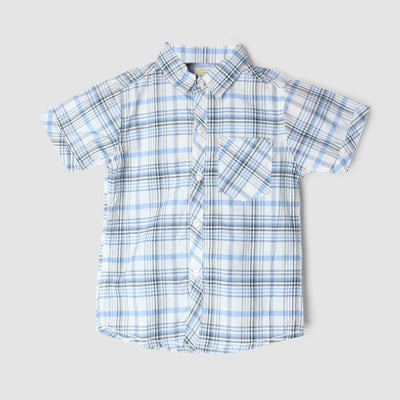 Finest White Themed Stylish Boys Casual Shirt Casual Shirt Iluvlittlepeople 2-3 Years White Summer