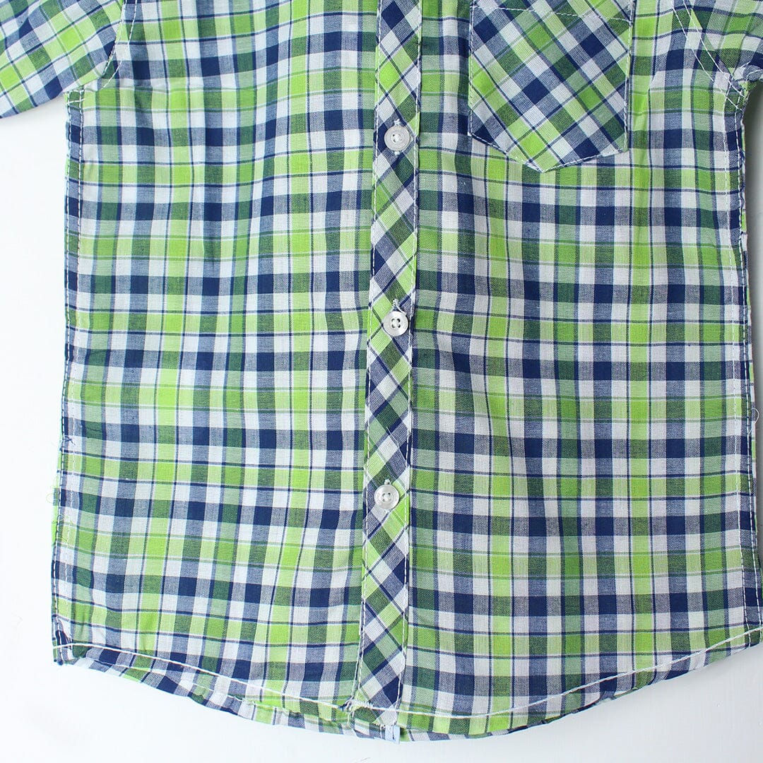 Urge Green Themed Stylish Boys Casual Shirt Casual Shirt Iluvlittlepeople 