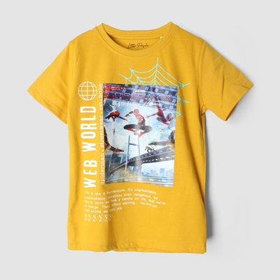 Kink Yellow Themed Boys T-Shirt T-Shirt Iluvlittlepeople 7-8 Years Yellow Summer