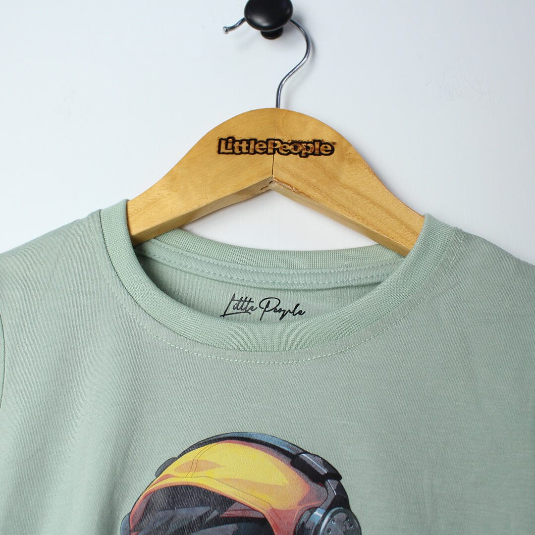 Elegant Green Themed Boys T-Shirt T-Shirt Iluvlittlepeople 
