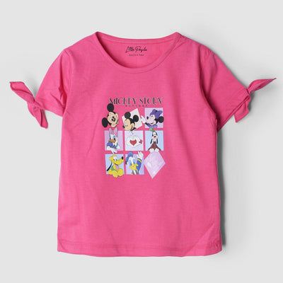Sweet Pink Themed Girls T-Shirt T-Shirt Iluvlittlepeople 3-6 Months Pink Summer