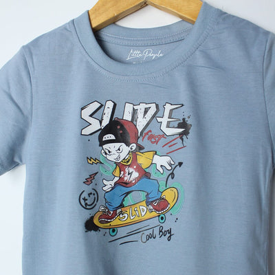 Desire Blue Themed Boys T-Shirt T-Shirt Iluvlittlepeople 