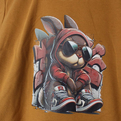 Bent Brown Themed Boys T-Shirt T-Shirt Iluvlittlepeople 