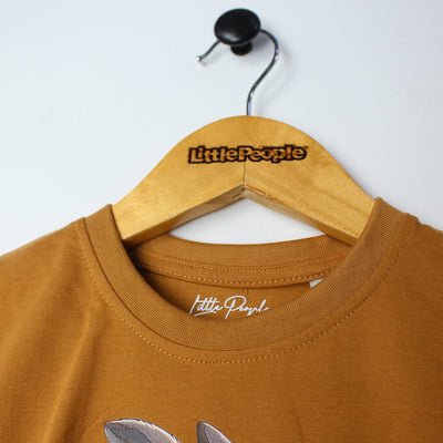 Bent Brown Themed Boys T-Shirt T-Shirt Iluvlittlepeople 