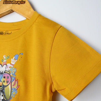 Modish Yellow Themed Boys T-Shirt T-Shirt Iluvlittlepeople 