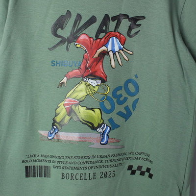 Crave Green Themed Boys T-Shirt T-Shirt Iluvlittlepeople 