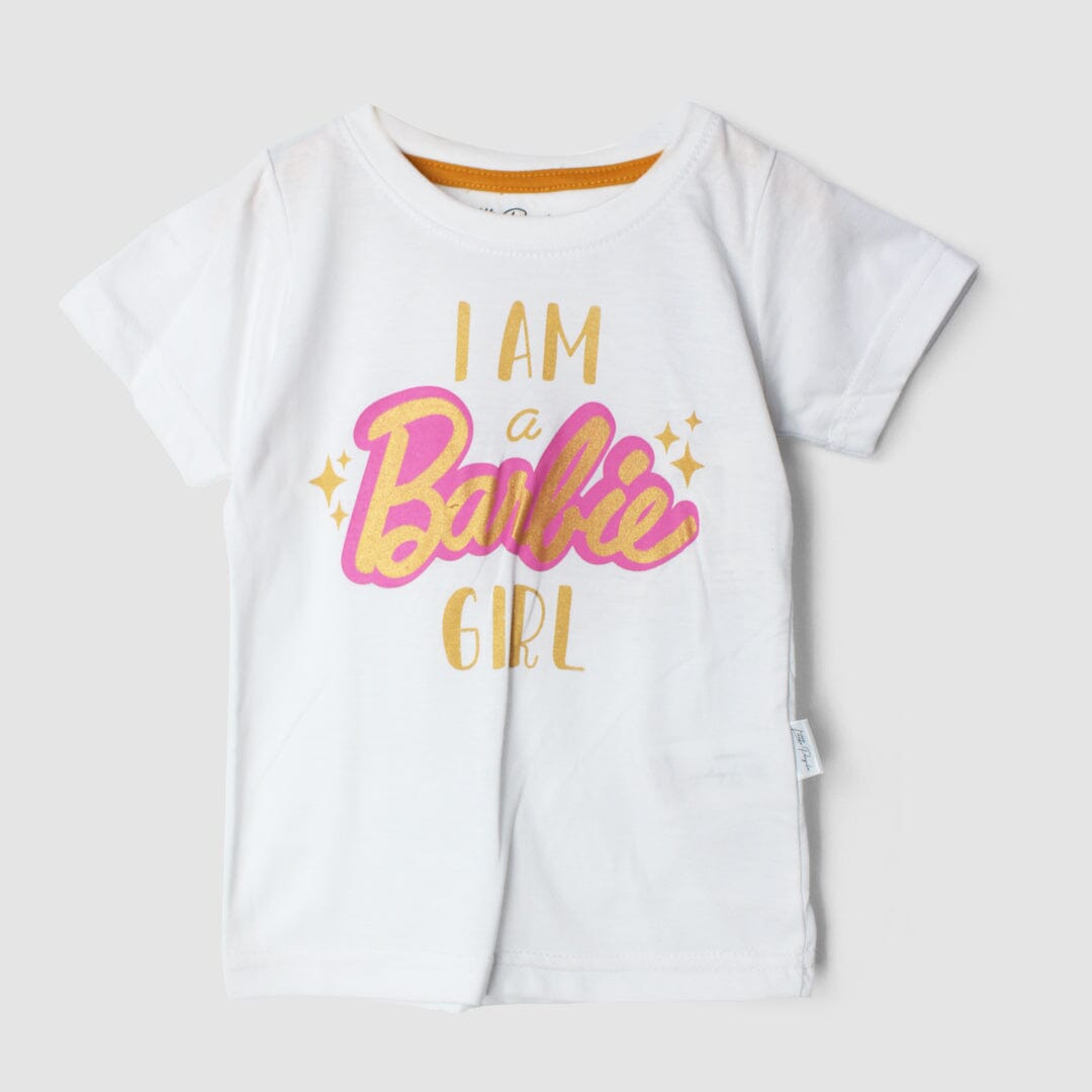 Decent Off White Themed Girls T-Shirt T-Shirt Iluvlittlepeople 3-4 Years Off White Summer