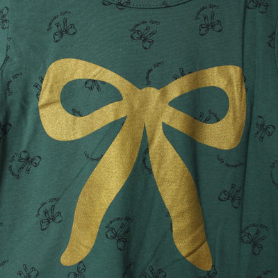 Fancy Green Themed Girls T-Shirt T-Shirt Iluvlittlepeople 