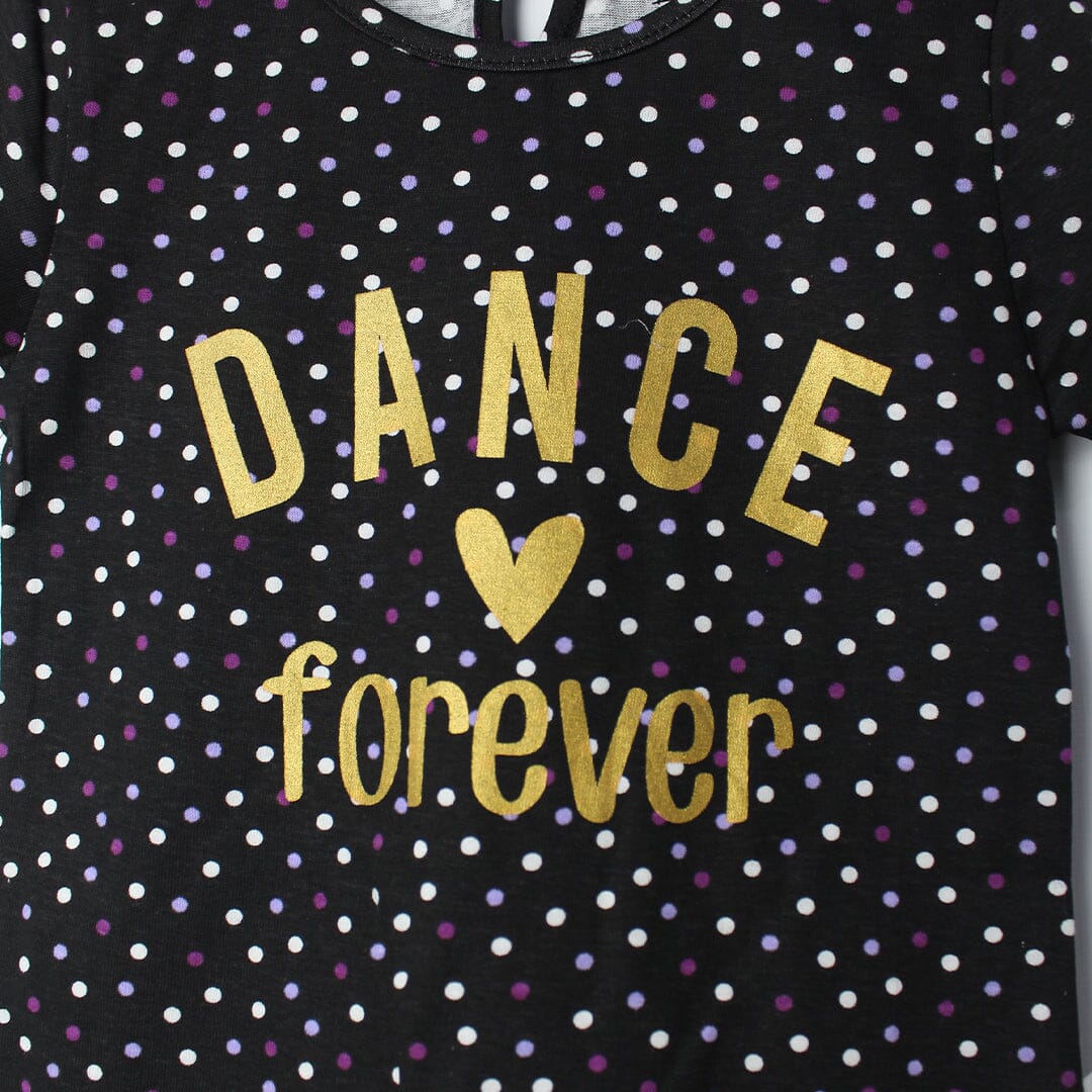 Fantastic Black Themed Girls T-Shirt T-Shirt Iluvlittlepeople 