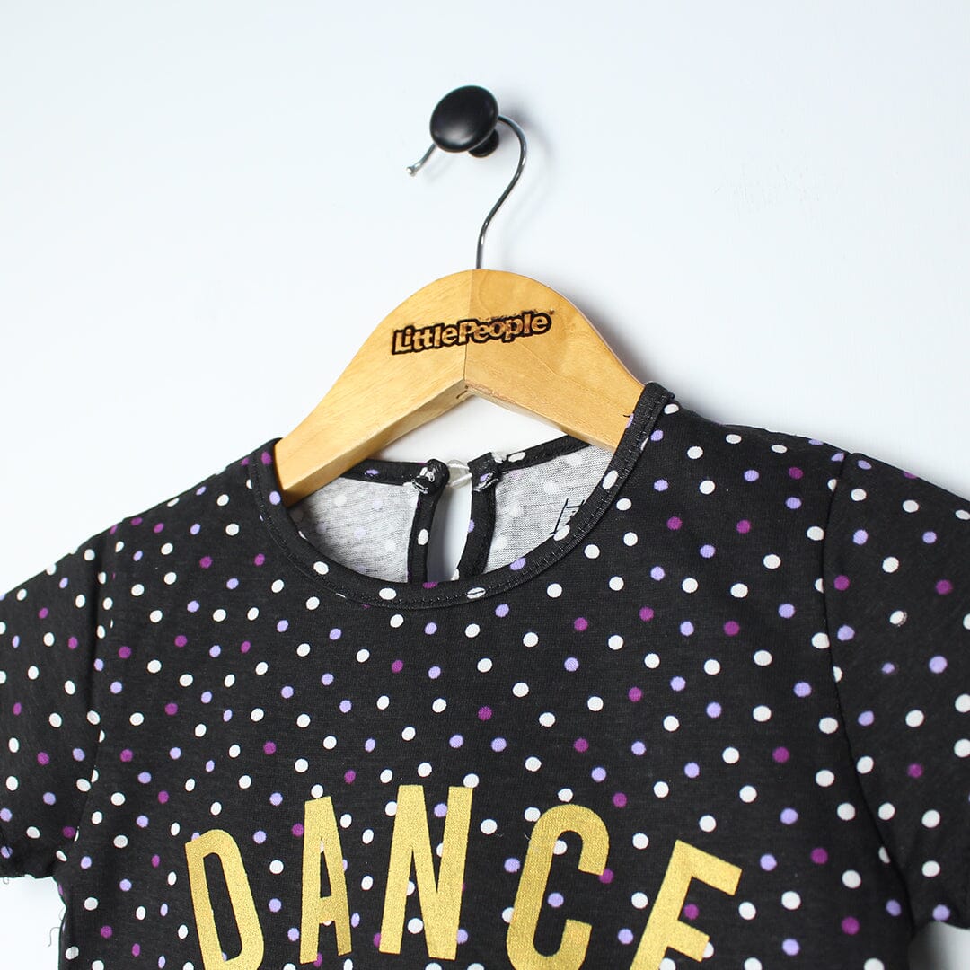 Fantastic Black Themed Girls T-Shirt T-Shirt Iluvlittlepeople 