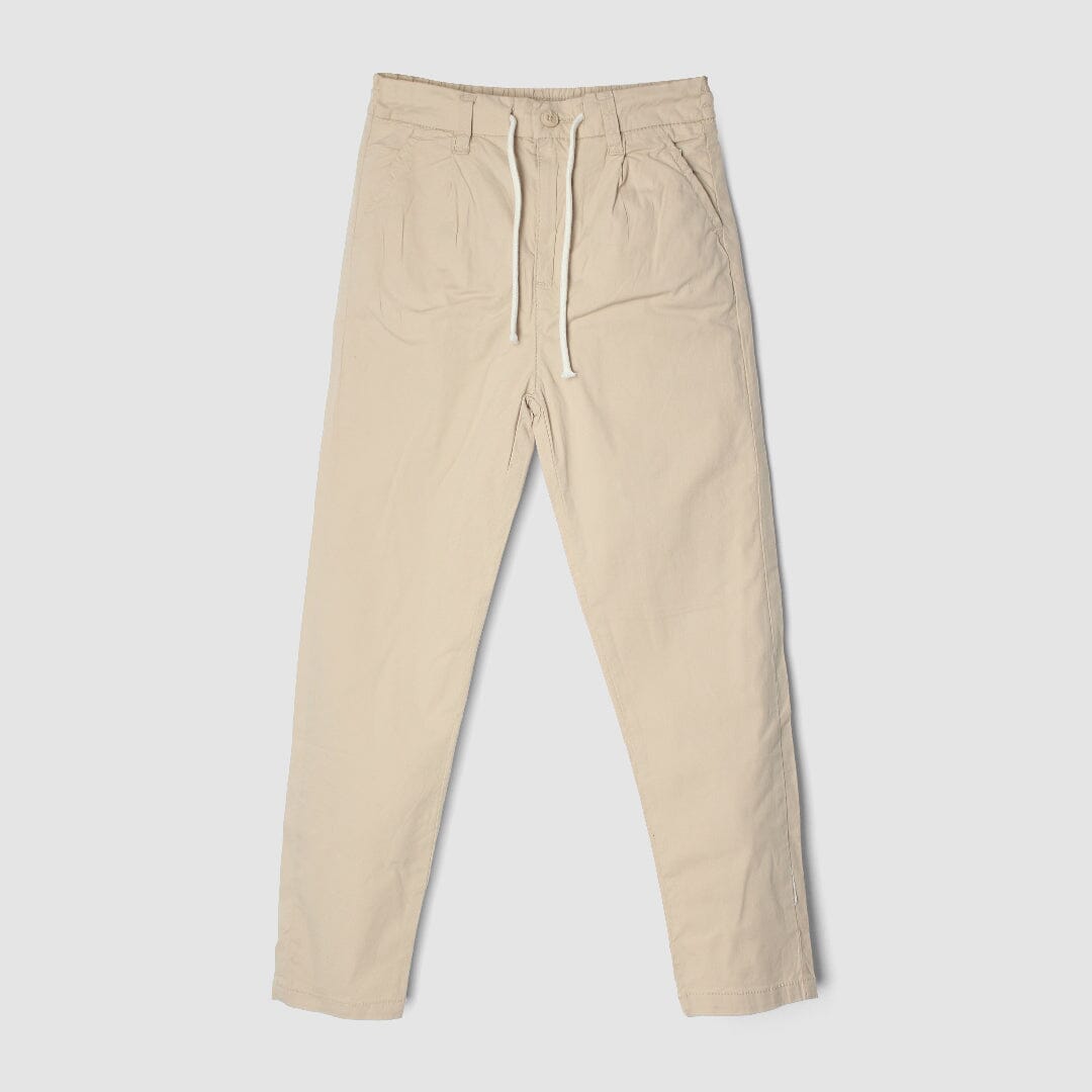 Pure Cotton Blend Little Boy Pants Cotton Pant Iluvlittlepeople 3-4 Years Beige Denim
