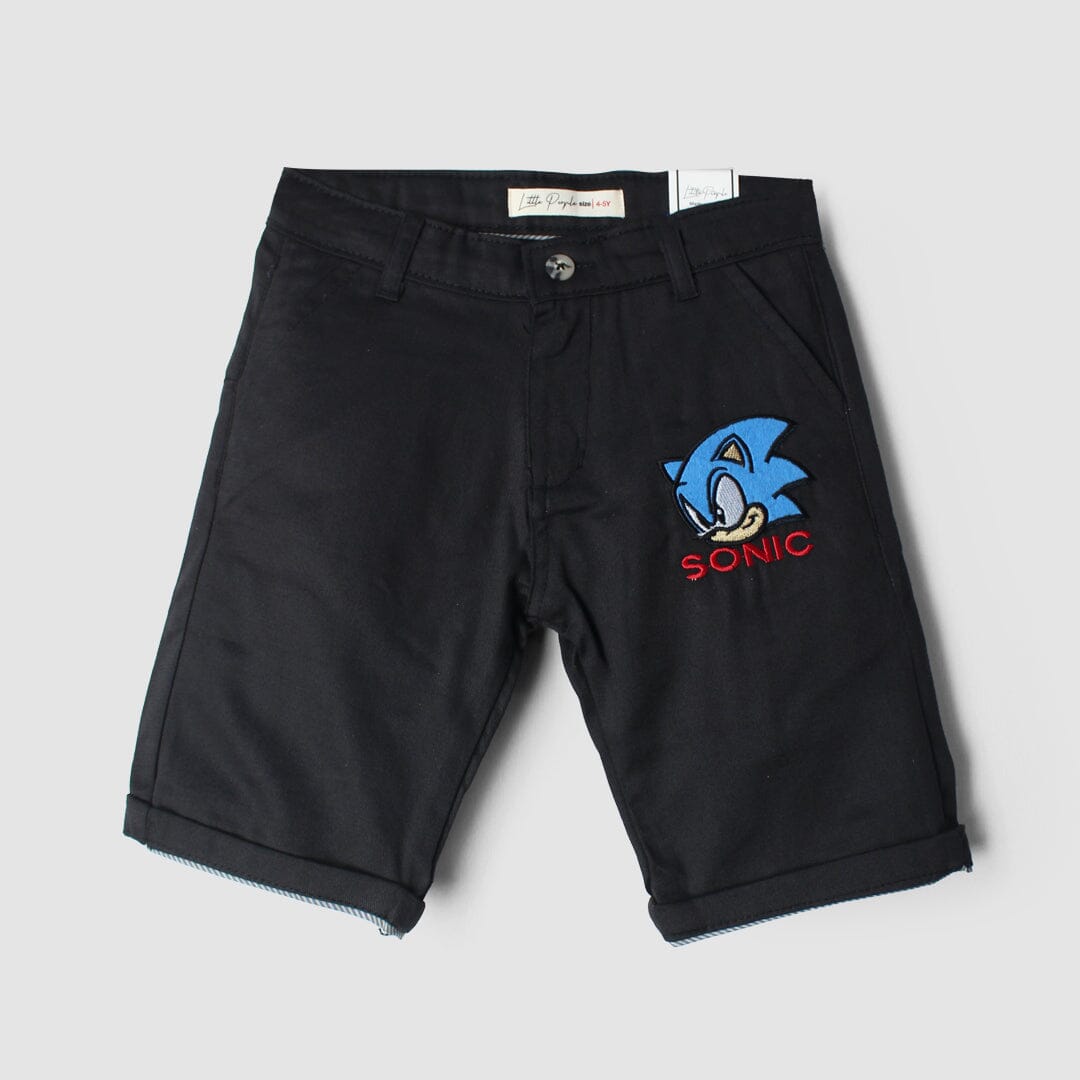 Authentic Black Themed Summer Boys Short Short Iluvlittlepeople 9-12 Months Black Summer