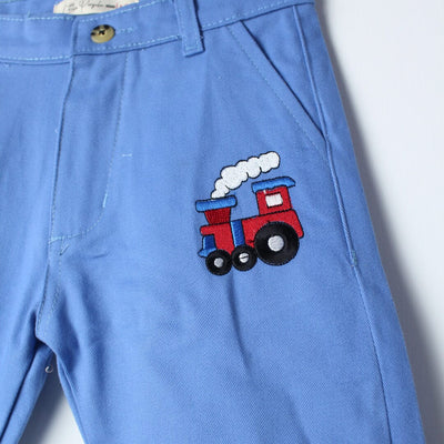 Stylish Blue Themed Summer Boys Short Short Iluvlittlepeople 
