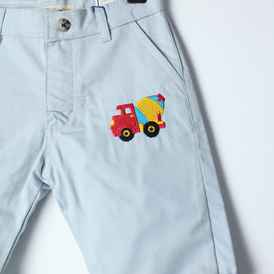 Stylish Blue Themed Summer Boys Short Short Iluvlittlepeople 