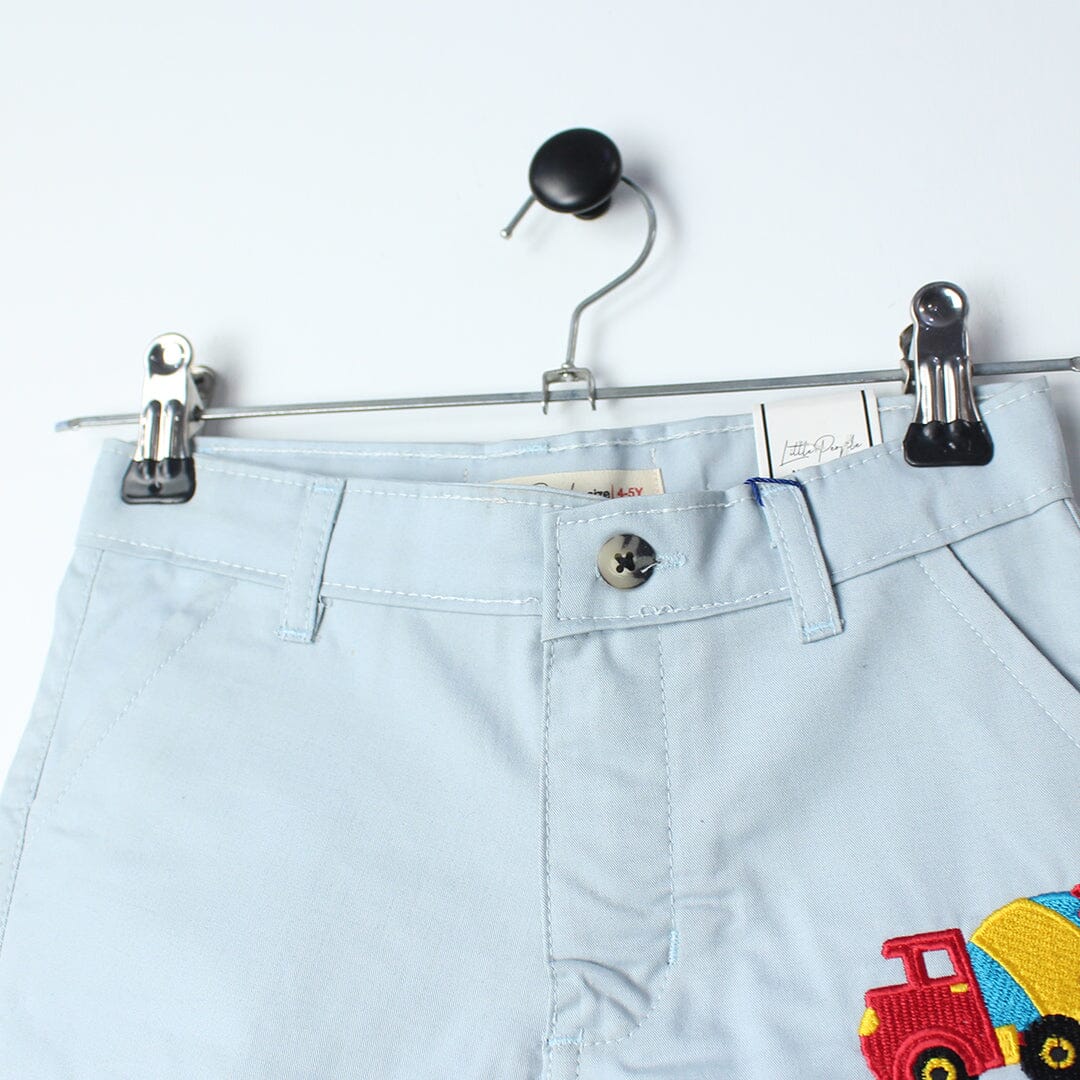 Stylish Blue Themed Summer Boys Short Short Iluvlittlepeople 