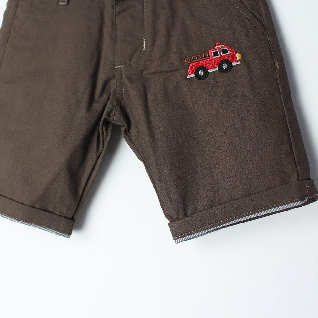 Decent Brown Themed Summer Boys Short Short Iluvlittlepeople 