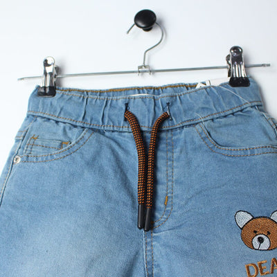 Stellar Blue Themed Denim Boys Short Short Iluvlittlepeople 