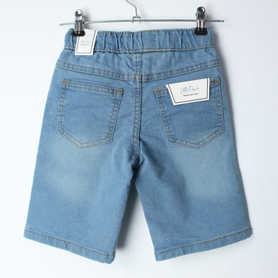 Stellar Blue Themed Denim Boys Short Short Iluvlittlepeople 