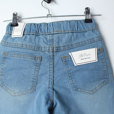 Stellar Blue Themed Denim Boys Short Short Iluvlittlepeople 