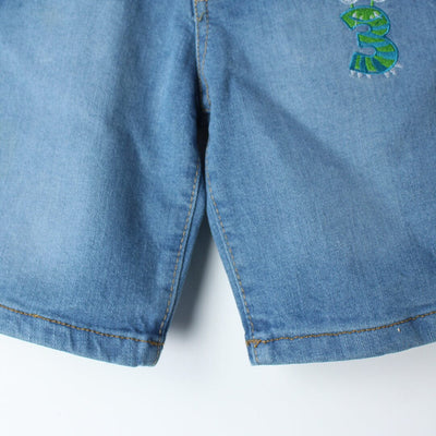 Stellar Blue Themed Denim Boys Short Short Iluvlittlepeople 