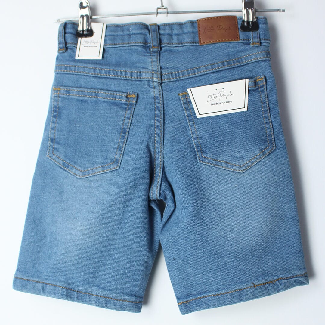 Stellar Blue Themed Denim Boys Short Short Iluvlittlepeople 