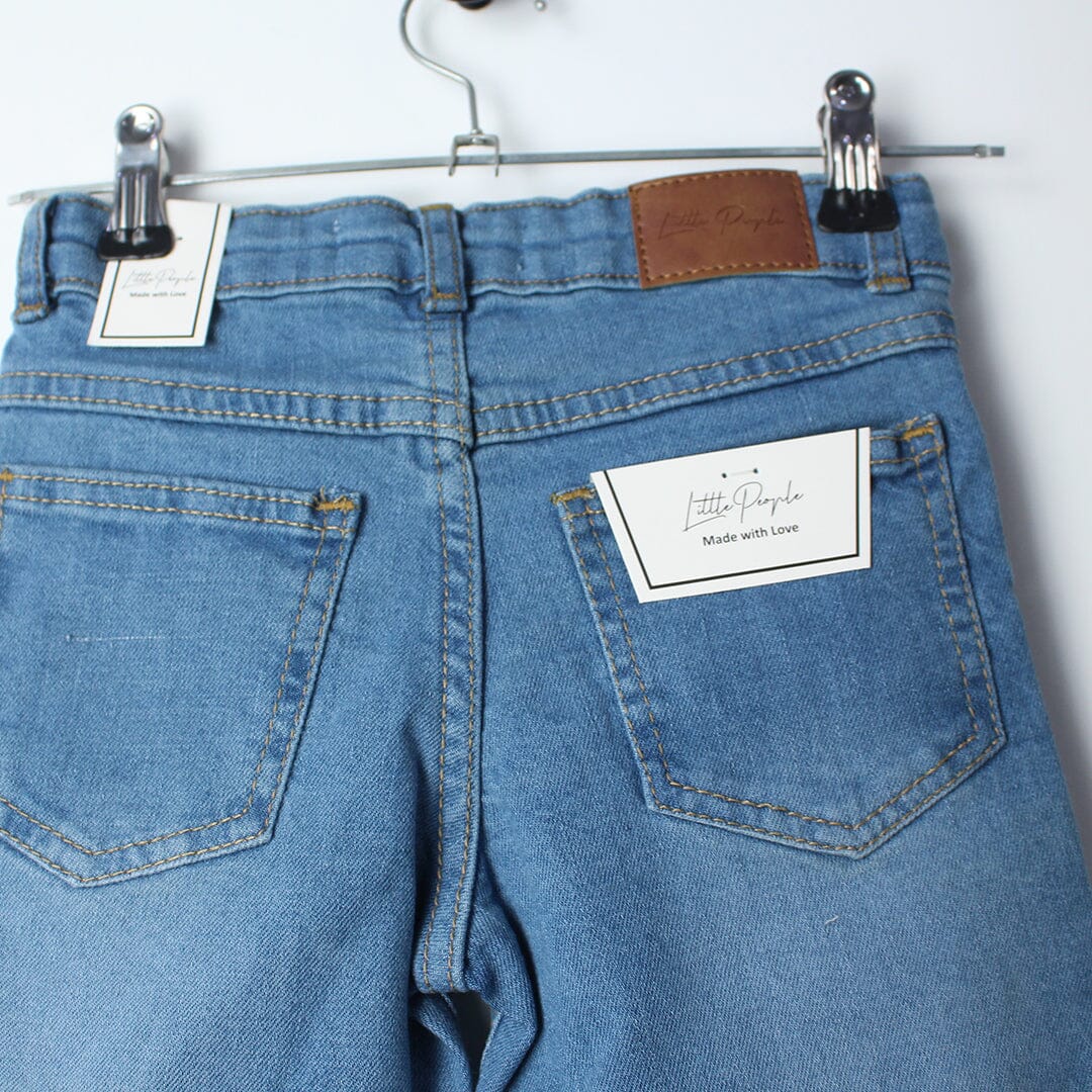 Stellar Blue Themed Denim Boys Short Short Iluvlittlepeople 