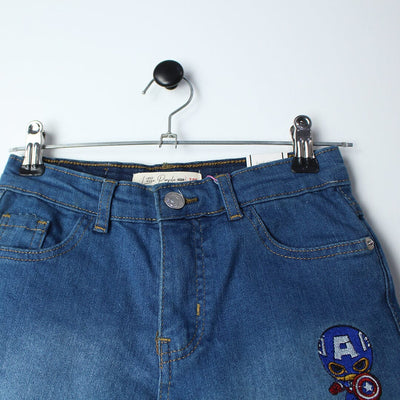 Stellar Blue Themed Denim Boys Short Short Iluvlittlepeople 