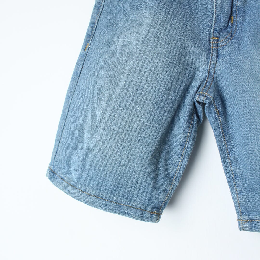 Stellar Blue Themed Denim Boys Short Short Iluvlittlepeople 