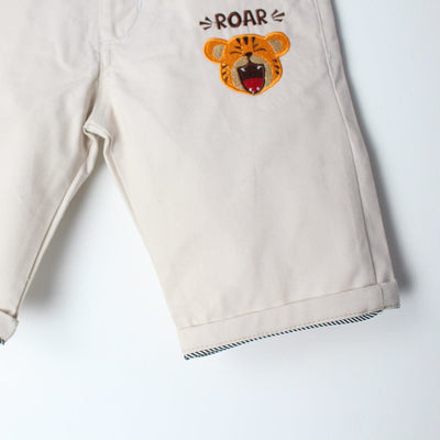 Dapper Beige Themed Summer Boys Short Short Iluvlittlepeople 