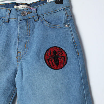 Stellar Blue Themed Denim Boys Short Short Iluvlittlepeople 