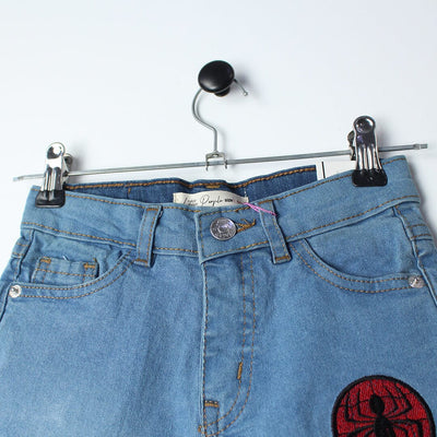Stellar Blue Themed Denim Boys Short Short Iluvlittlepeople 