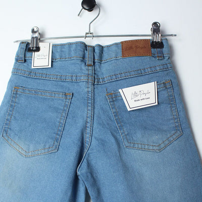 Stellar Blue Themed Denim Boys Short Short Iluvlittlepeople 