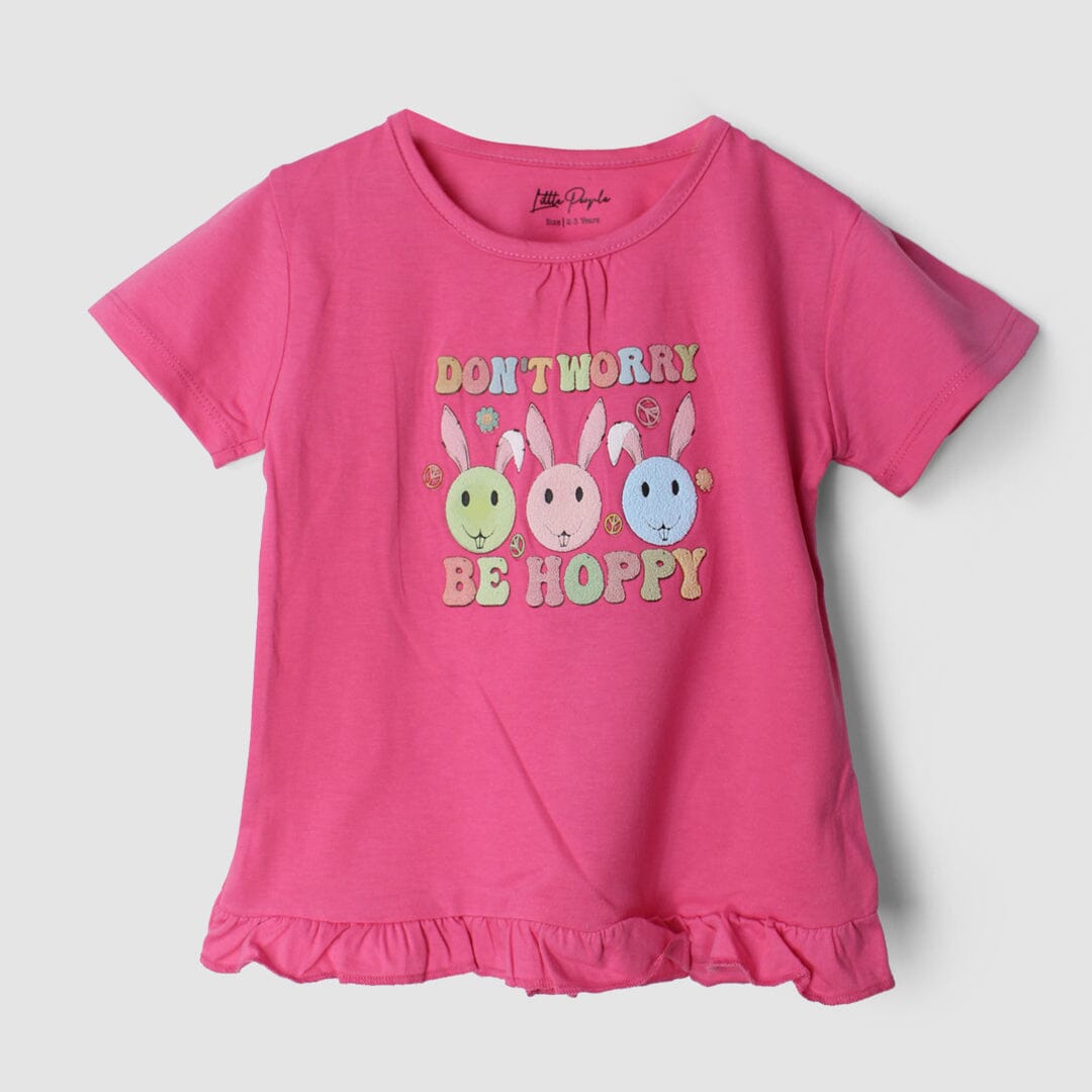 Desire Pink Themed Girls T-Shirt T-Shirt Iluvlittlepeople 3-6 Months Pink Summer
