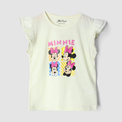 Stylish Off White Themed Girls T-Shirt T-Shirt Iluvlittlepeople 3-6 Months Off White Summer