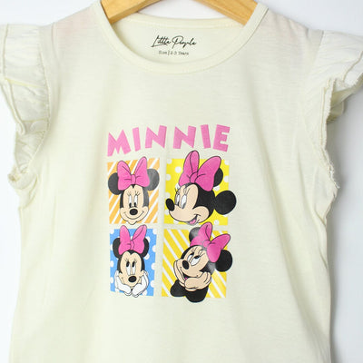 Stylish Off White Themed Girls T-Shirt T-Shirt Iluvlittlepeople 