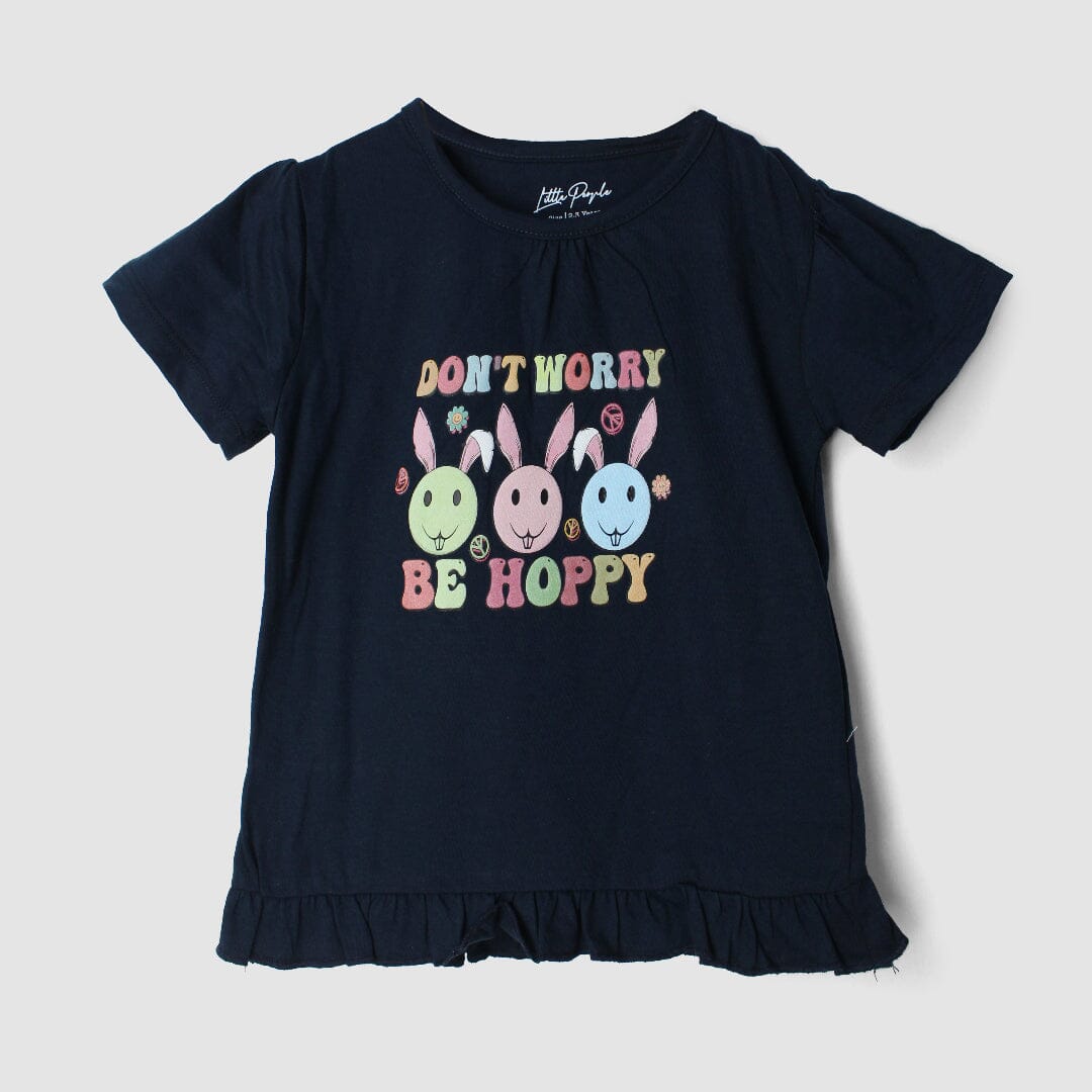 Decent Blue Themed Girls T-Shirt T-Shirt Iluvlittlepeople 