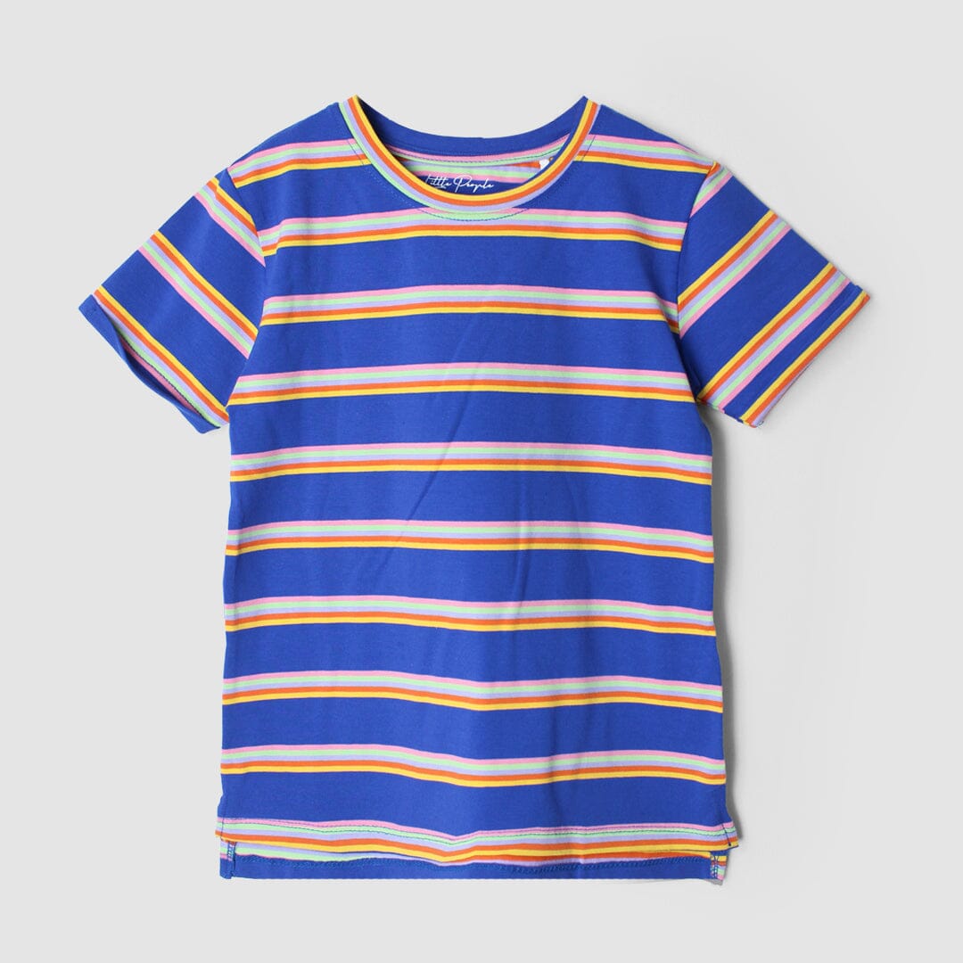 Fancy Blue Themed Boys T-Shirt T-Shirt Iluvlittlepeople 3-4 Years Blue Summer