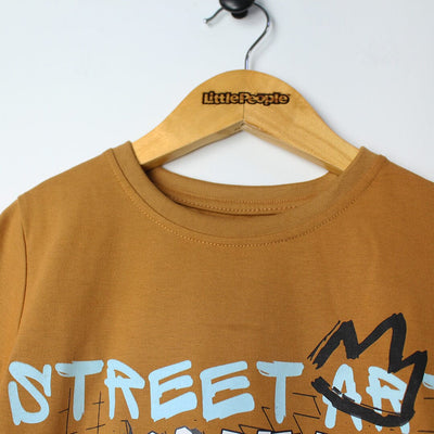 Impulse Mustard Themed Boys T-Shirt T-Shirt Iluvlittlepeople 