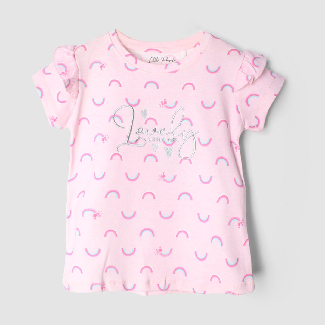 Macho Pink Themed Girls T-Shirt T-Shirt Iluvlittlepeople 3-4 Years Pink Summer