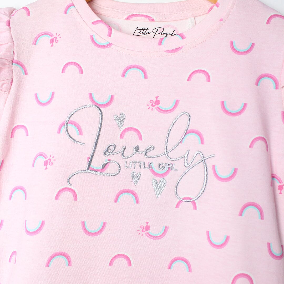 Macho Pink Themed Girls T-Shirt T-Shirt Iluvlittlepeople 