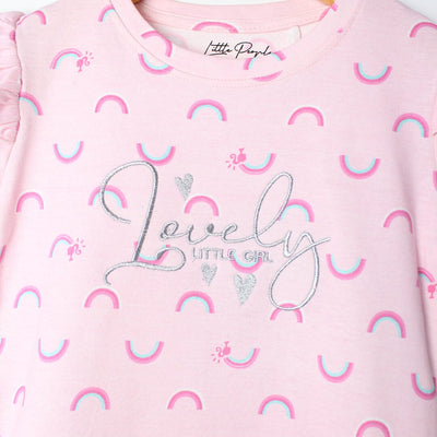 Macho Pink Themed Girls T-Shirt T-Shirt Iluvlittlepeople 
