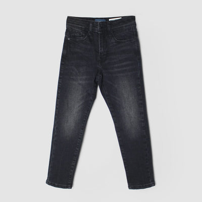 Modish Black Little Boy Denim Jeans Jeans Iluvlittlepeople 5-6 Years Black Denim