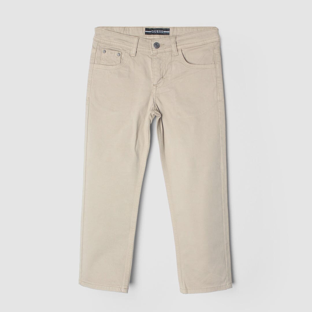 Decent Beige Little Boys Denim Jeans