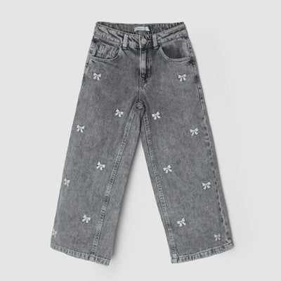 Urge Grey Little Girl Denim Jeans Jeans Iluvlittlepeople 5-6 Years Grey Denim