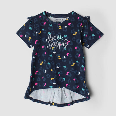 Decent Blue Themed Girls T-Shirt T-Shirt Iluvlittlepeople 3-4 Years Blue Summer